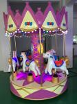 6 Seats Crown Carousel Kiddie Ride For Children Wear Resistant 900W Power