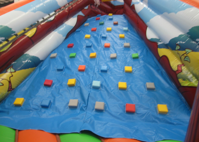 Colourful Digital Printing Toddler Bounce House , Geological Park Bounce Round Bounce House