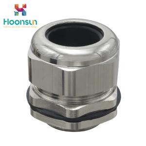 China Strengthened Type Nickel Plated Brass Cable Gland , Waterproof Cable Gland Connectors wholesale