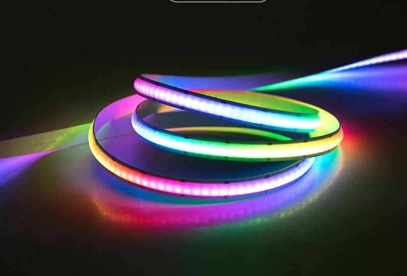 Colorful magic COB RGB LED strip pixel 12V smart high density 720 LED/m digital COB strips lights