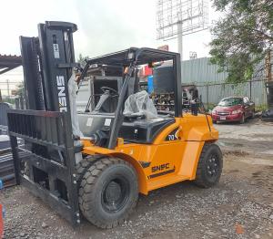 China FG70 15500 LBS Gas Engine Counterbalance 7000kg Dual Fuel LPG / Petrol Forklift wholesale