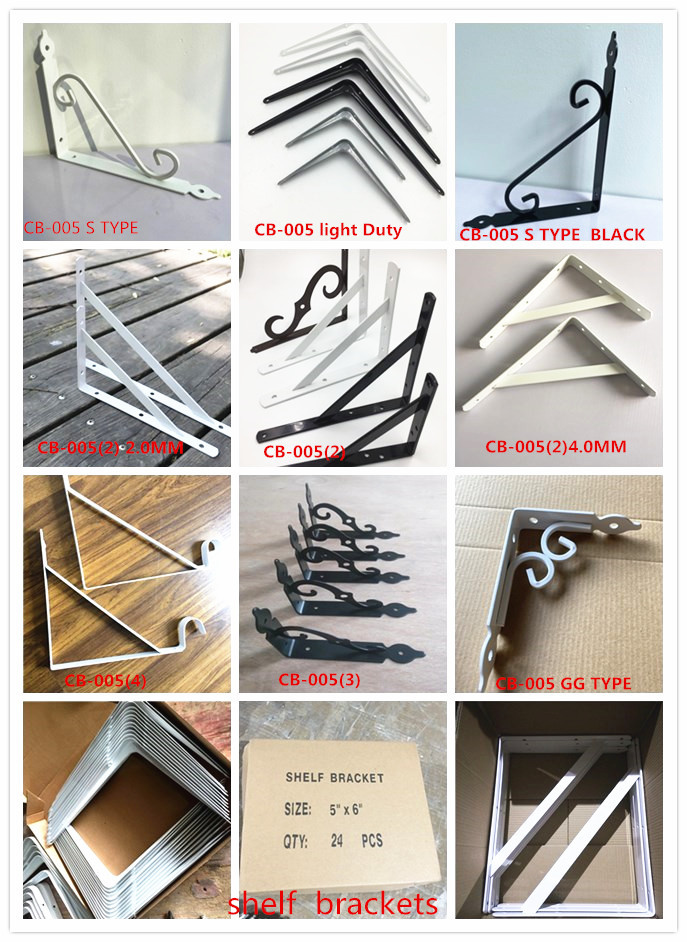 0.7mm 0.8mm Z C Shaped Upright Shelving Brackets