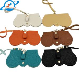 China Custom Logo Estuches Para Gafas Pu Leather Sunglasses Case Unisex wholesale