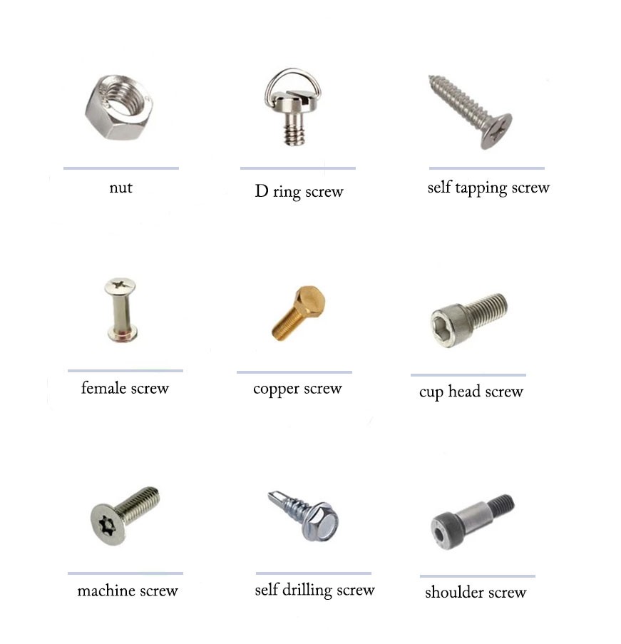 DIN Standard Eye Screws High Grade 8.8/10.9/12.9 Titanium Metal Plastic-Wood Screws Hex Cap Binding M5 M8 M6 M4 M2 M10 M12 M7