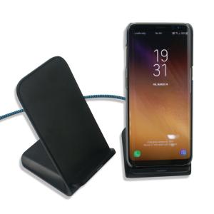 China Black 10w / 15w Wireless Phone Charger Stand Qi Standard Fast wholesale