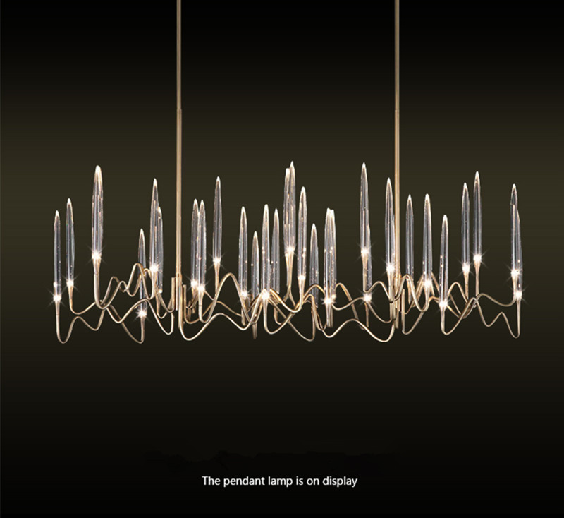 Luxury Crystal Chandelier Living Room Dining Bedroom Gold Silver Chandelier (WH-MI-414)