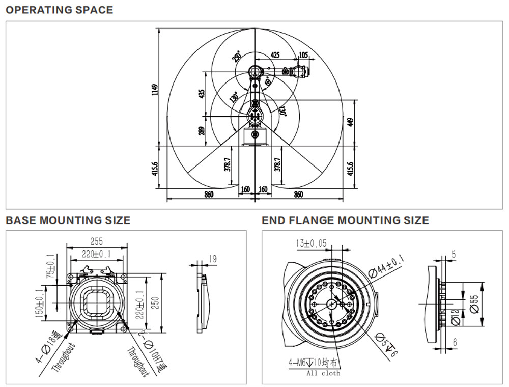 Desktop Robot In Handling Operations For PCB 3C Plastic Metal Parts And Other Industries ER10-4-900