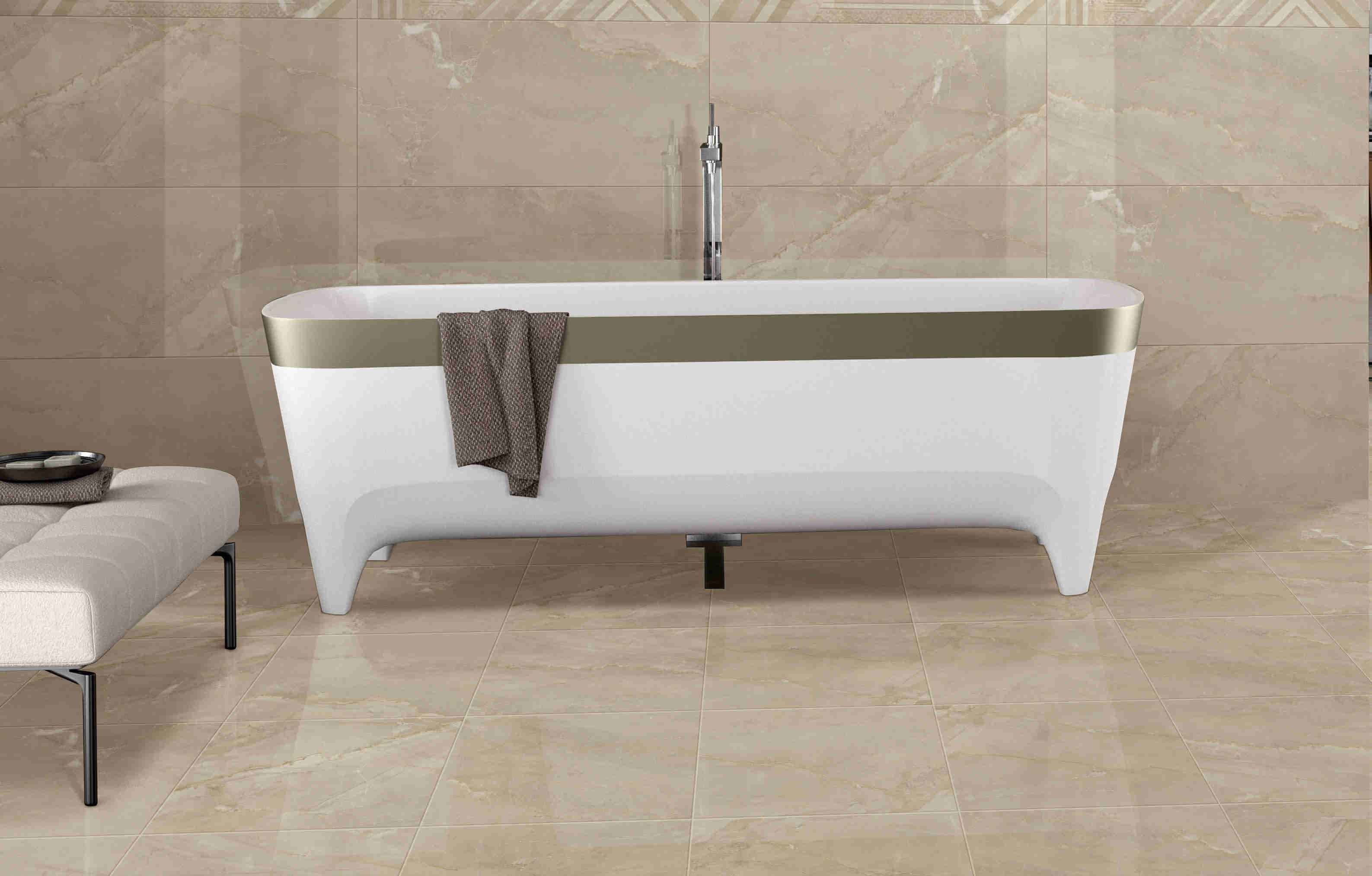 Fashion Italian Marble Porcelain Indoor Outdoor Floor Tiles Grey 400x800 Mm Size