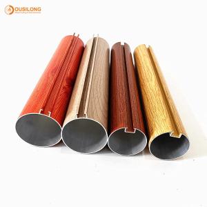 China Aluminum Decorative Round Tube Linear Metal Ceiling , Strip False Ceiling Tiles 75mm Dia wholesale