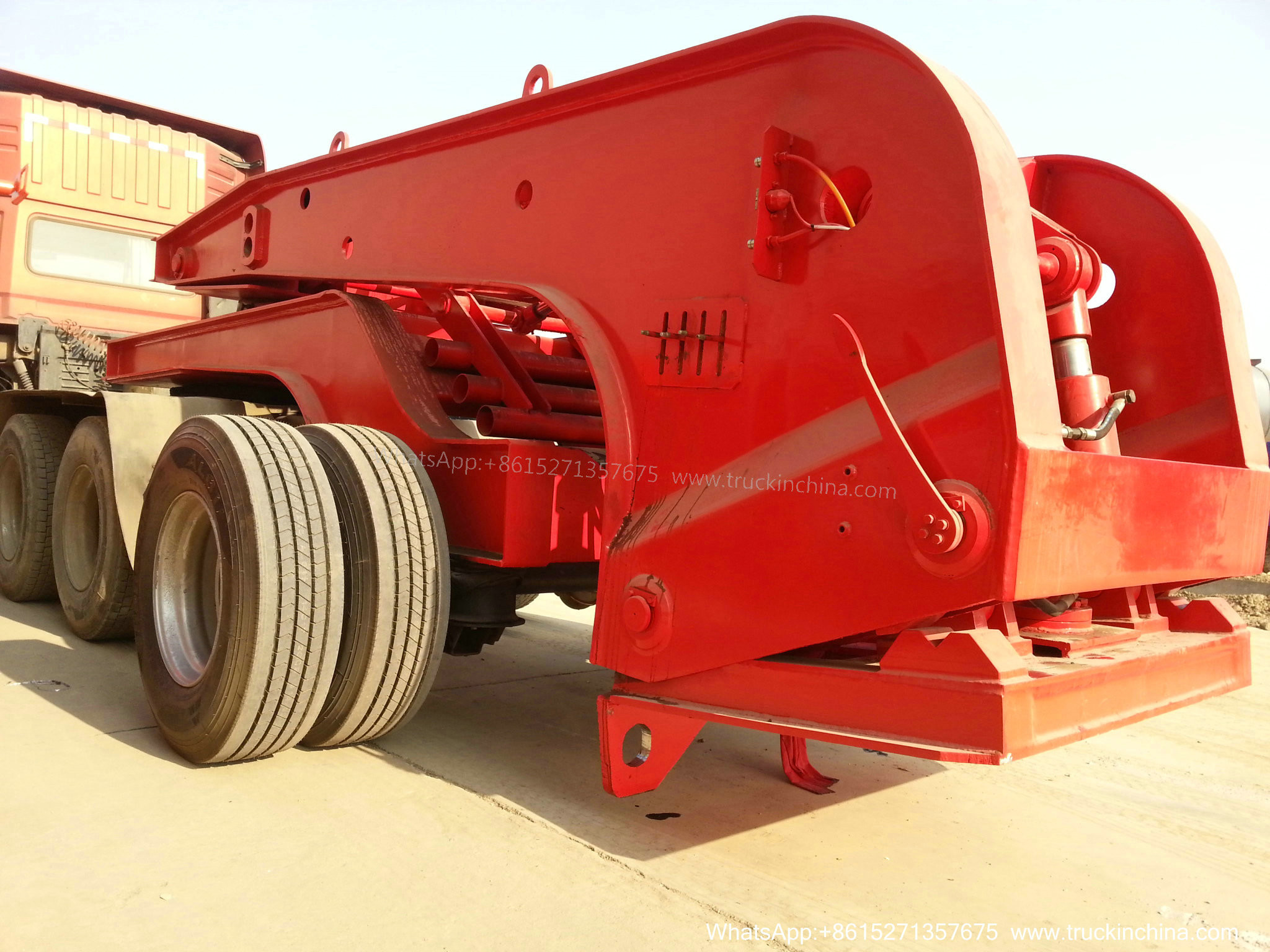 Gooseneck Lowbed Trailer Dolly for Heavy Duty Heavy Machine Lowbed Semi Trailer 80 ton 100Ton WhatsApp:8615271357675