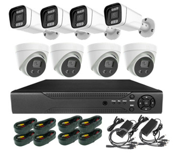 CMOS Infrared 8chs AHD Dvr Camera Kits SATA 3.6mm Lens
