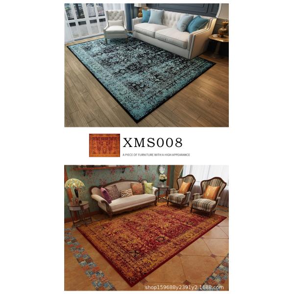 Custom Large Carpet Distressed Design BNon-Shedding Easy Care Mat Animal Print Style