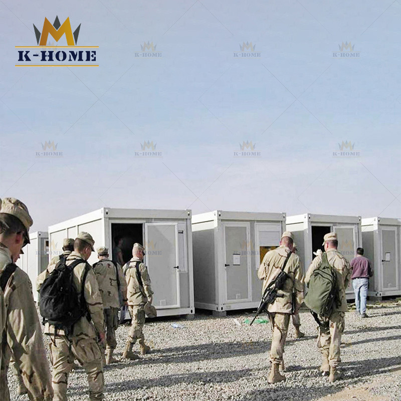China Demountable Sandwich Panel Container House Portable Army Building wholesale