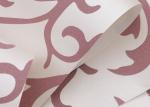 Washable Red Brown Leaf Rustic Floral Wallpaper for Wall Decoration