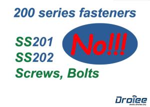 China Do you have stainless steel 201 or 202 screws? wholesale