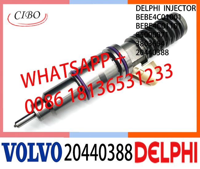 Common Rail Fuel Diesel Injector BEBE4C01001 BEBE4C01101 20440388 85000071 3803654 E1 for VOL D12 BUS