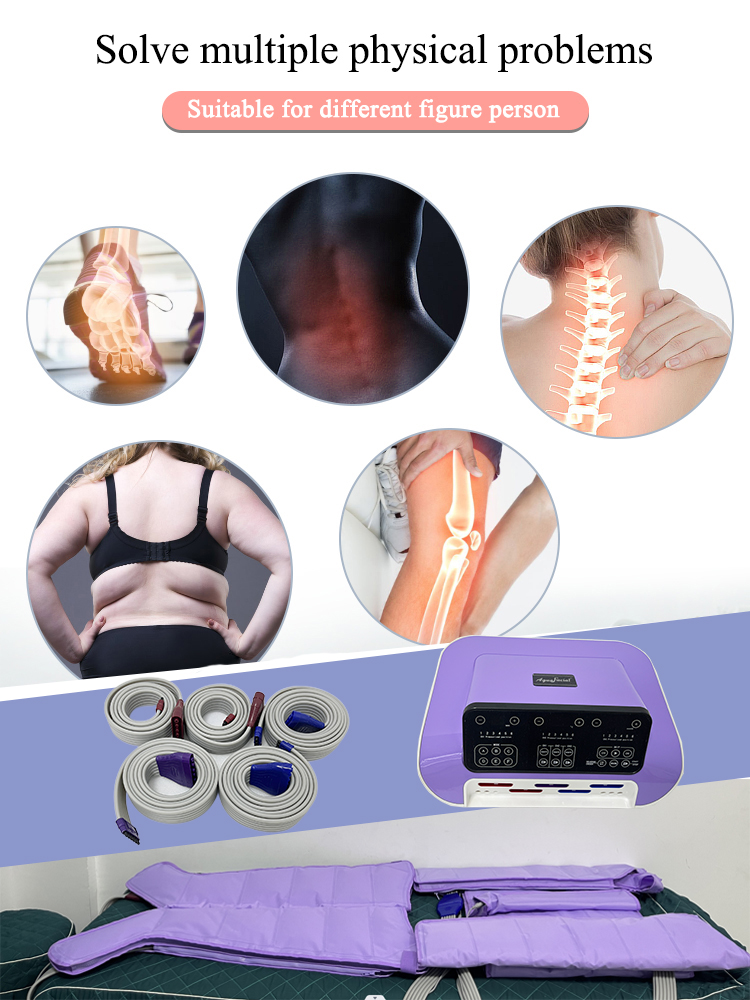 7 Inch Screen Salon Lymphatic Drainage Compression Machine For Fat Removal
