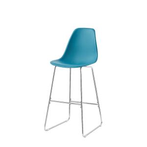 China European Plastic Seat Bar Stool Height Chairs Wear Resistant Commercial Furniture wholesale
