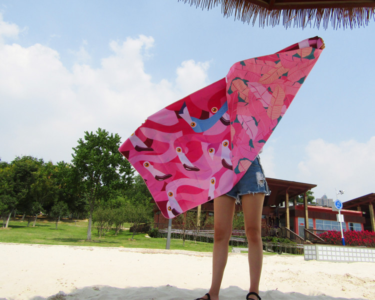 Lightweight Microfiber Beach Towel Digital Printed / Transfer Printed