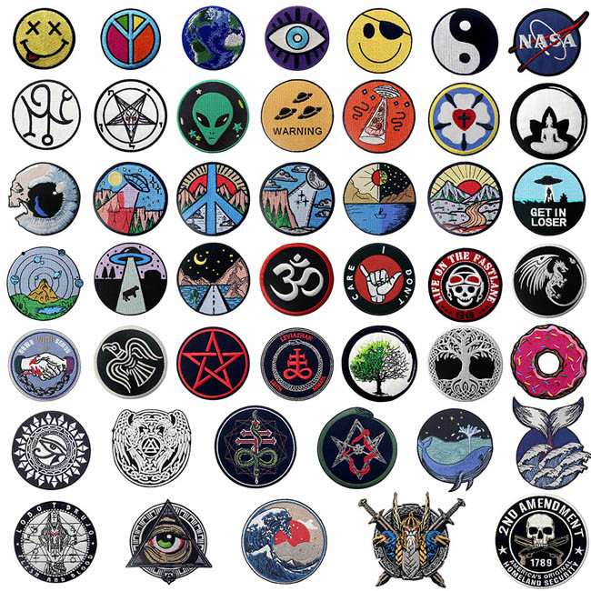 Self Adhesive 3D 60mm Tree Of Life Patch Custom Embroidered Logo Patches