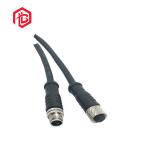 Metal M8 3 Core Electric​ Cable Nylon​ Waterproof Male Female Connector