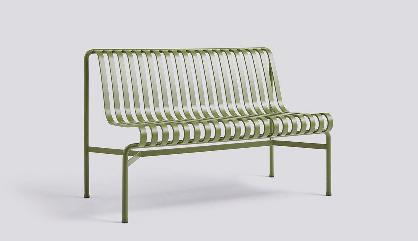 Steel Frame Garden Bench and Lounge Chair Set for AJUNION Minimalist Outdoor Design
