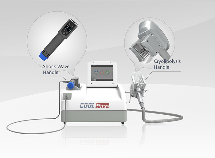 Skin Tightening ESWT Cryolipolysis Fat Freezing Machine With Shock Wave