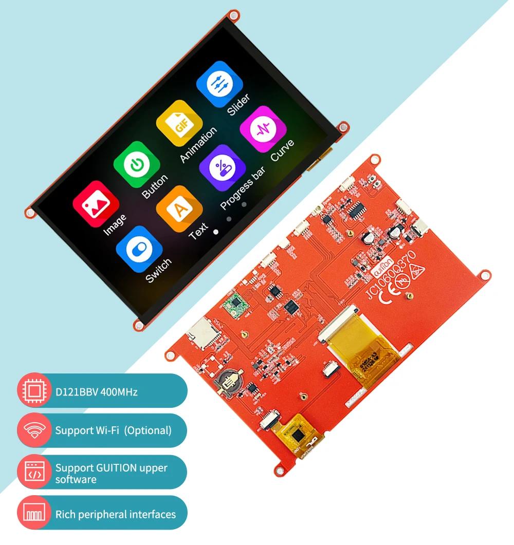JC1060Q370C_I HMI Display Module Optimal Performance in Harsh Environments -20C-70C