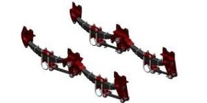 China Tandem German BPW Axle Trailer Suspension 70mm Hole 13T 1175mm wholesale