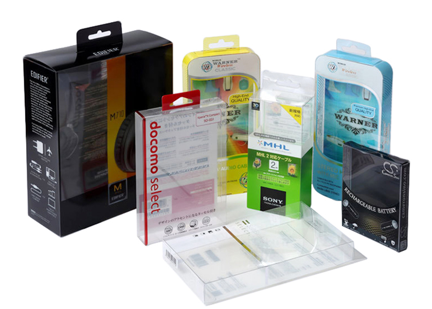 Square Small Clear Plastic Gift Boxes With Lids PVC PP PET Material Customize Printing