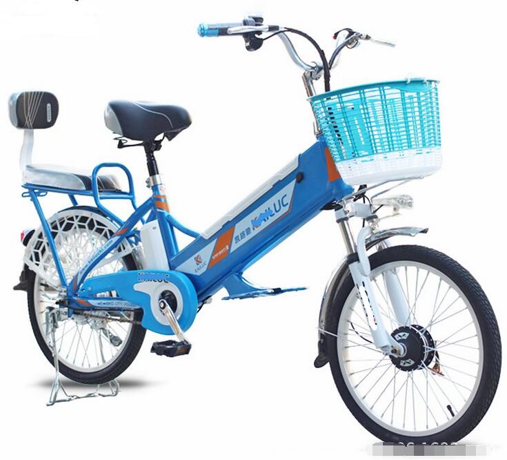 LCD Display 36v 48v 250w 350w 24 Inch Electric Bicycle