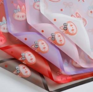 China Labubu Magic Edge Mist Paper Love Bow Flower Packaging Paper wholesale