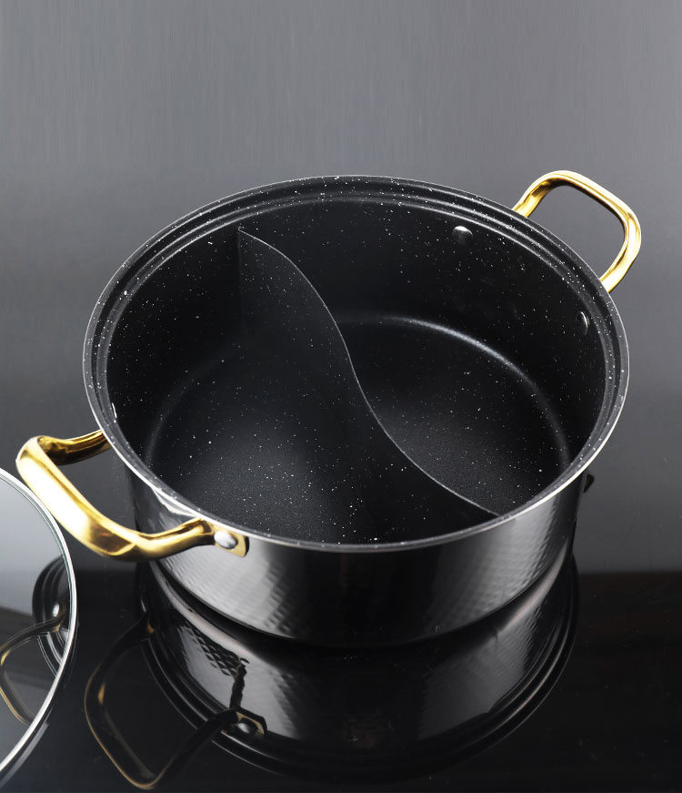 New Arrival Soup & Stock Pot Induction Cookware Kitchen Pots 304 Stainless Steel Hot Pot With Divider
