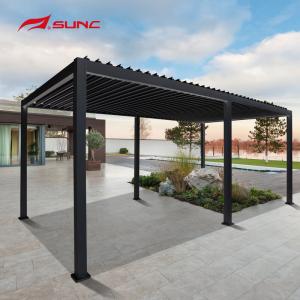 China Waterproof Manual Aluminum Pergola Hardtop Garden Building Gazebo wholesale