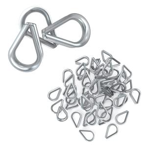 China Lightweight Practical Wire Rope Thimbles , Rustproof Stainless Steel Cable Thimbles wholesale