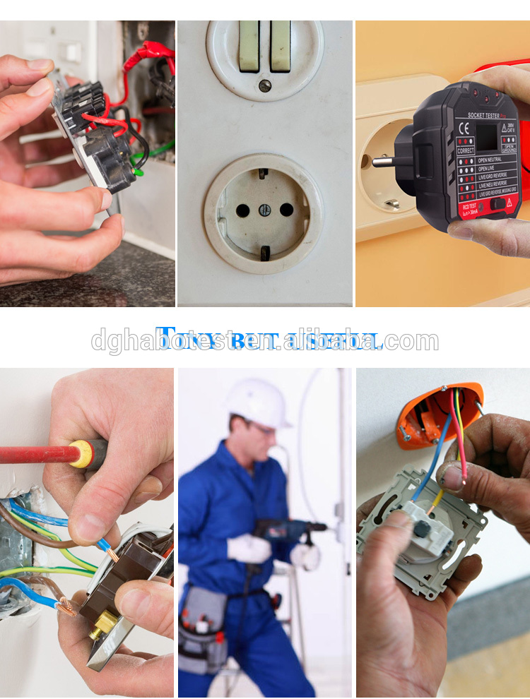 250V Check Plug Socket Tester