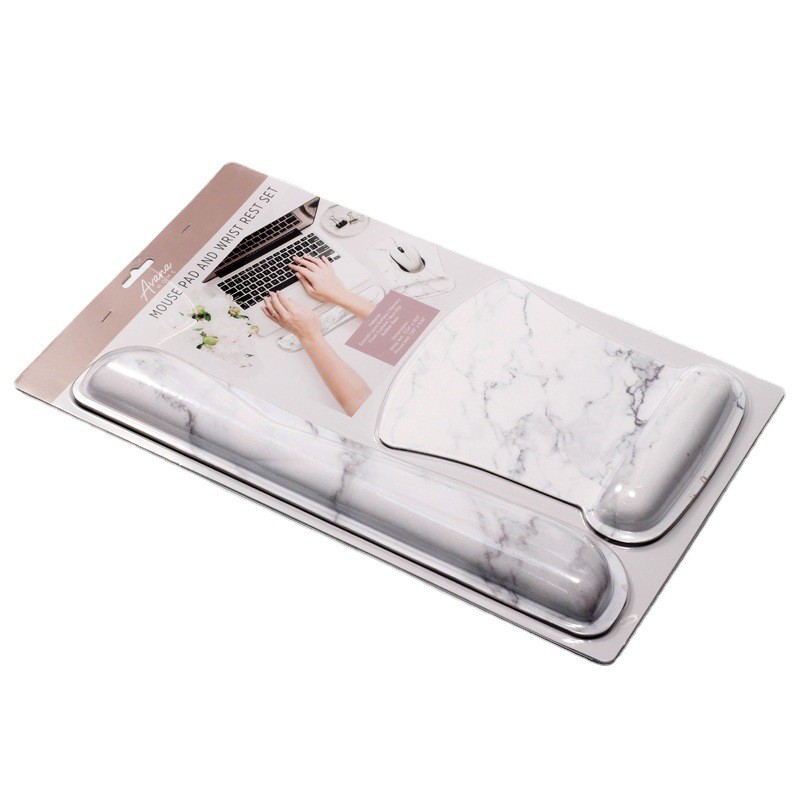 Memory Foam Keyboard Wrist And Mouse Pad Set Reusable Ergonomic Design