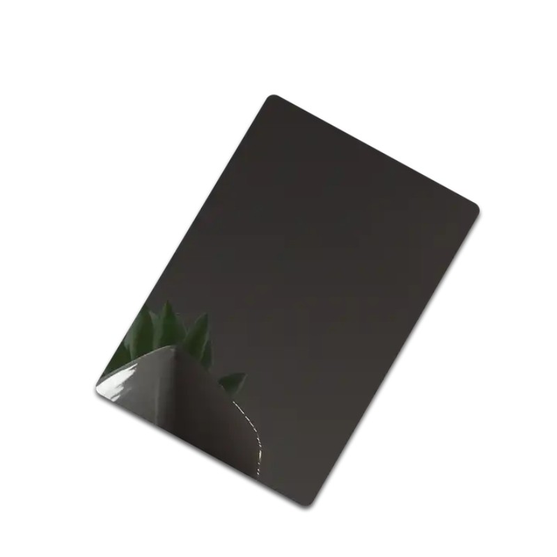 Black Mirror Finish Stainless Steel Sheet For Indoor And Outdoor Decorative Stainless Steel Plate