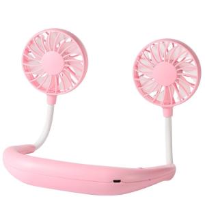 China Rechargeable Portable LED Hanging Neck Fan For Mountaineering wholesale