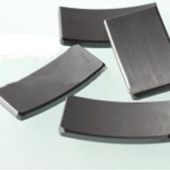 China Customized Permanent DC Motor Magnet Sheet Segment Black wholesale