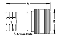 Ball Lock ISO 7241 A Quick Couplings , Stainless Steel Quick Coupling