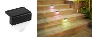 China Unique light effect solar garden lights waterproof decorative outdoor stair light wholesale
