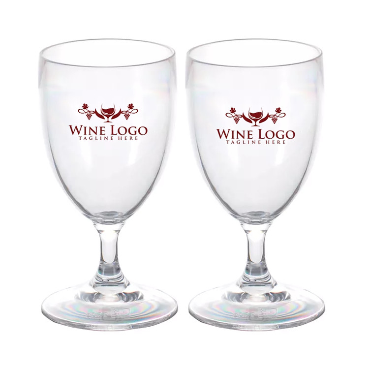 Elegant Unbreakable Acrylic Plastic Small Wine Glasses 7oz