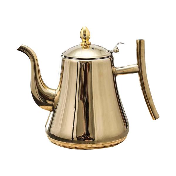1 Liter Stainless Steel Whistling Water Kettle Commercial Mirror Polished Tea