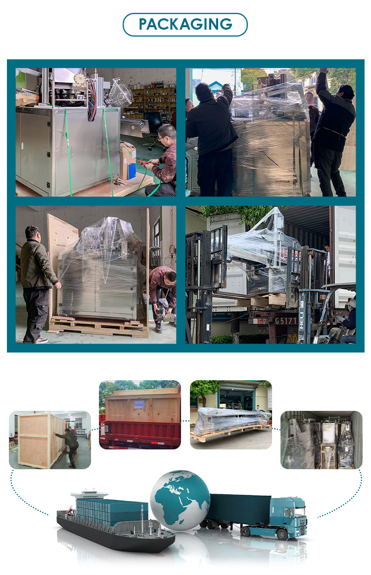 YM410 2024 Automatic Manufacturing Packaging Machine for Flat Top Side Sticker Labeling