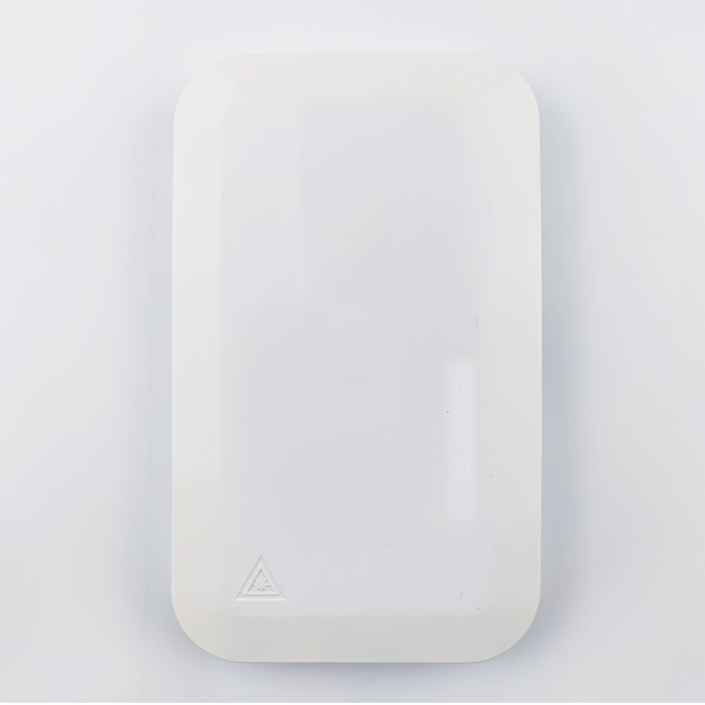 1 Port Gray APC Plastic Fiber Optic Faceplate Socket Panel for Indoor in FTTH Network