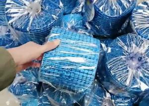 China Blue 10cm Width 120 Gram construction Fiberglass Mesh alkali free wholesale