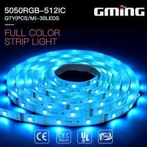 China 6W UCS DMX512-16 463nm SMD 5050 LED Strip Light 30leds/M wholesale