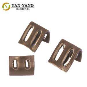 China Metal Spring Clip Full Plastic Covered 4-Holes Spring Clip For Furniture wholesale