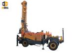4.5m Drill Pipe Length Water Well Drilling Rig 400m Deep Trailer Mounted